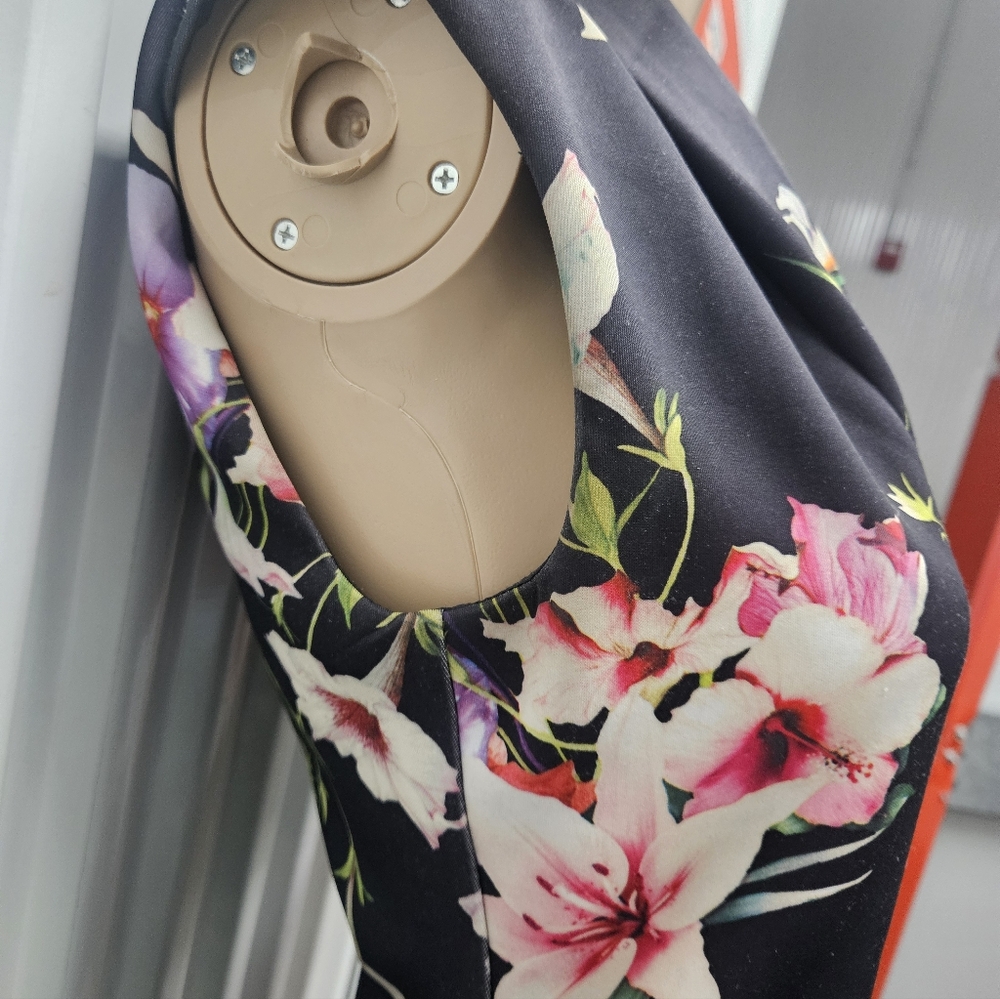 Ted Baker London Jalita Mirrored Tropics Floral Dress Size 2 (US 6) - Picture 3 of 8